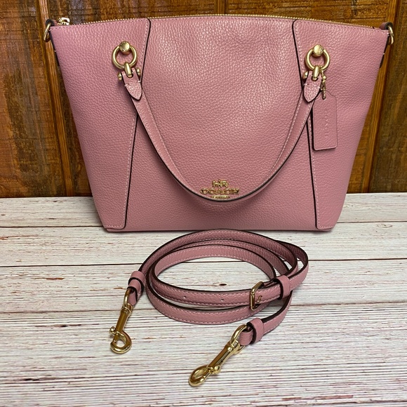 COACH Kacey Satchel Crossbody - True Pink - Picture 8 of 9